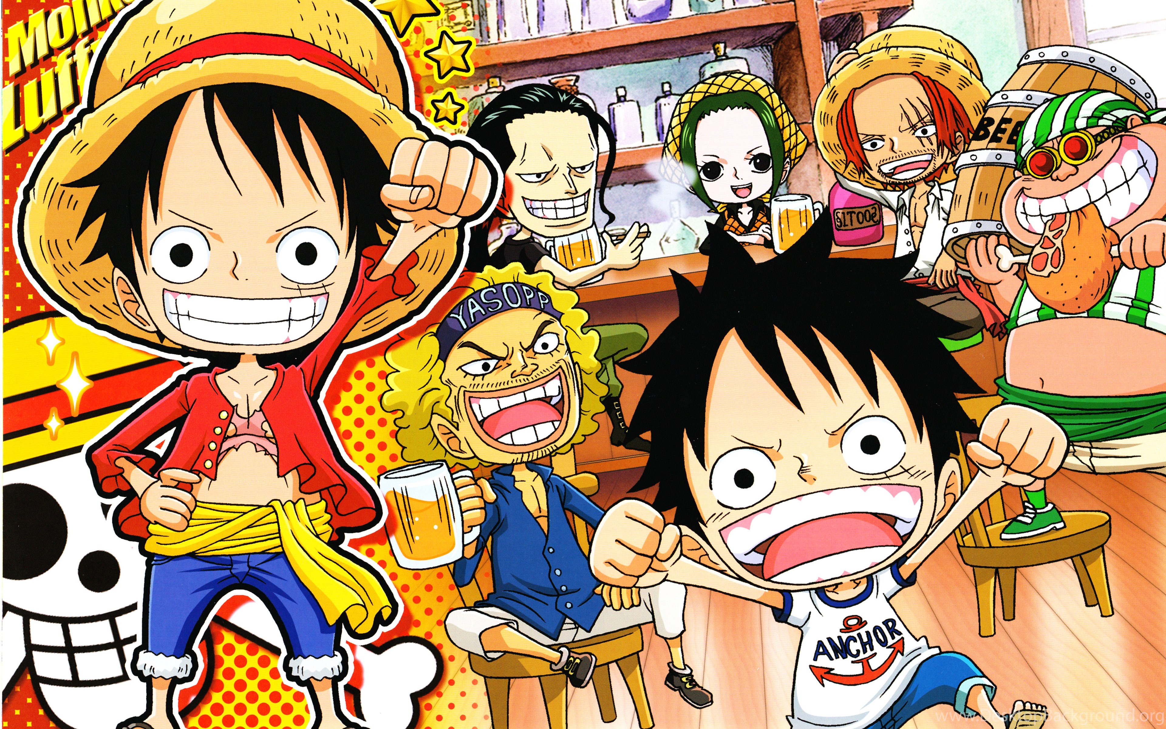 Hình Nền Điện Thoại One Piece Chibi  One Piece Chibi Phone Wallpaper