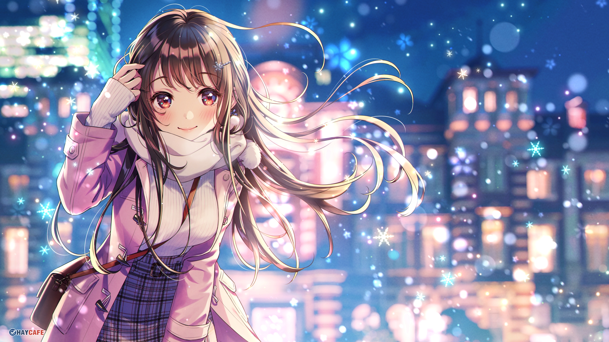 Hình ảnh anime mùa đông đẹp này là ​​một trong những bức tranh đẹp nhất mà bạn từng thấy. Nhân vật nữ chính được vẽ với tinh tế và bóng tối đầy cảm hứng, nhưng vẫn giữ được vẻ đẹp quyến rũ. Nó là một hình ảnh không thể bỏ qua cho những người yêu thích anime và mùa đông.