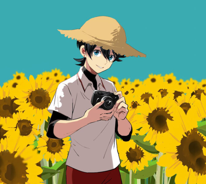 Hình ảnh anime hoa hướng dương đẹp