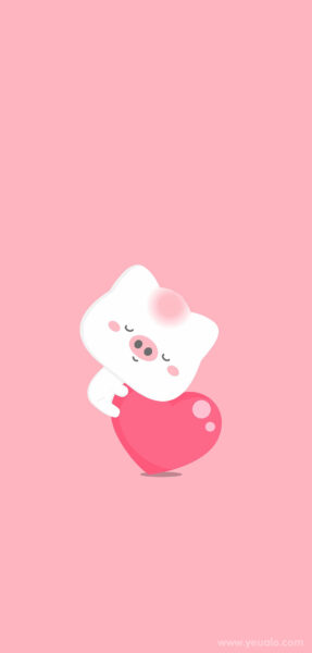 Hình nền cute màu hồng
