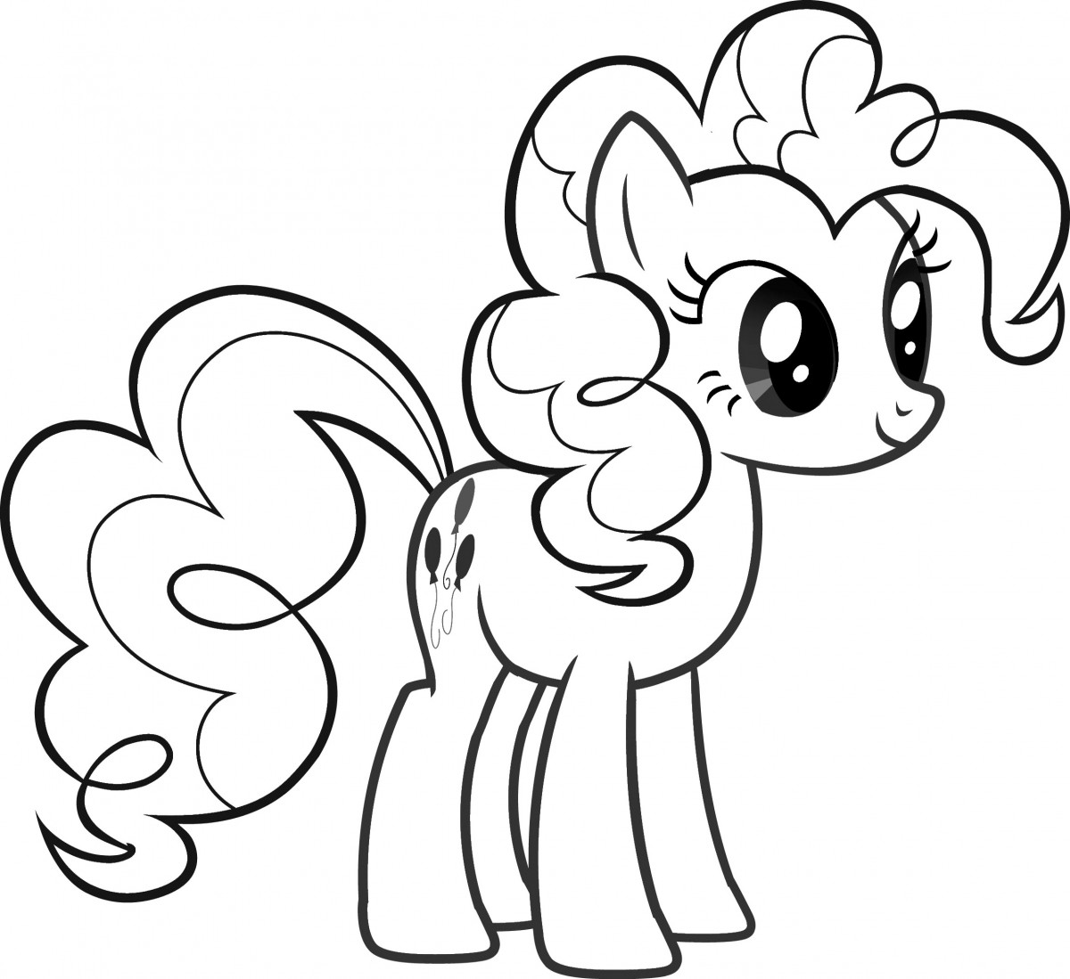 Tranh Tô Màu Pony Cầu Vồng Đẹp, Cute Dễ Thương Nhất