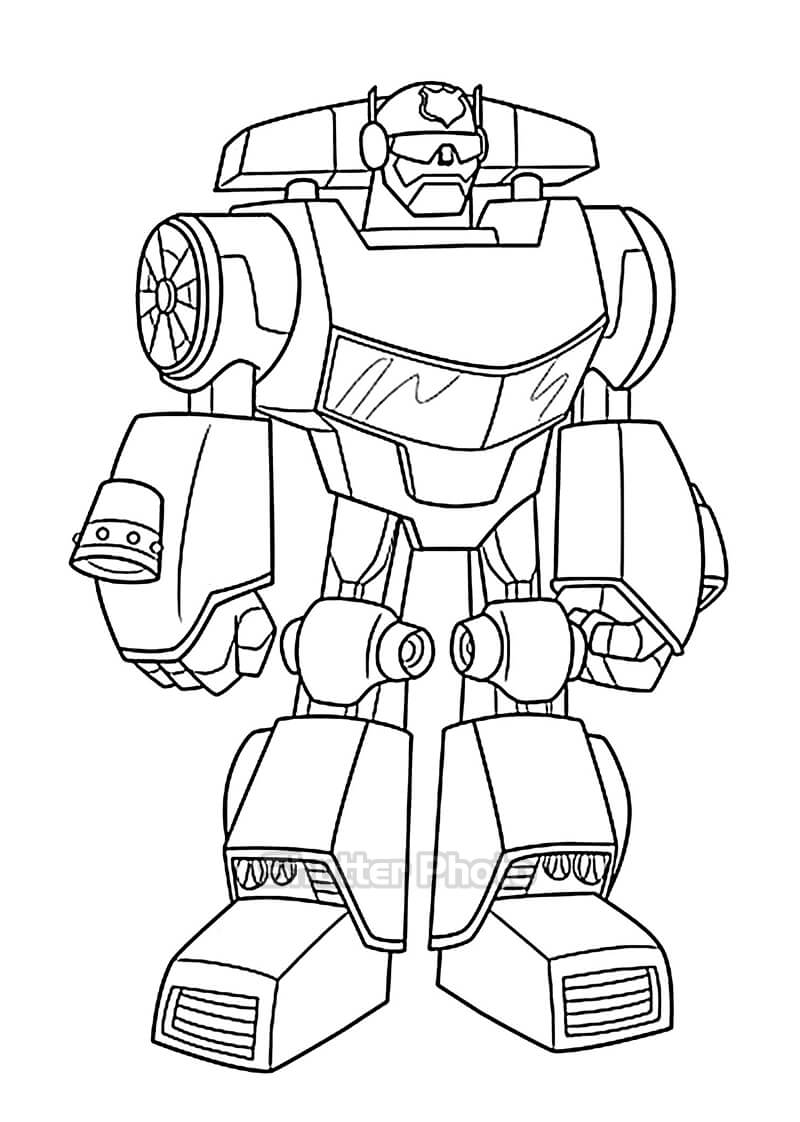 Tranh Tô Màu Robot Biến Hình, Đại Chiến, Gundam, Transformer
