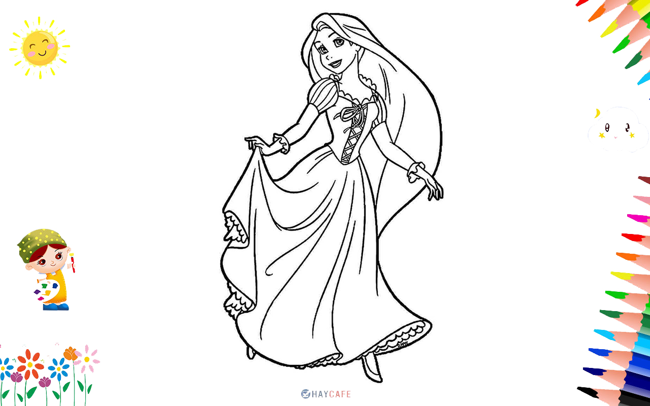 Vẽ Nàng Công Chúa Xinh Đẹp 18 How To Draw Beautiful Princess  YouTube