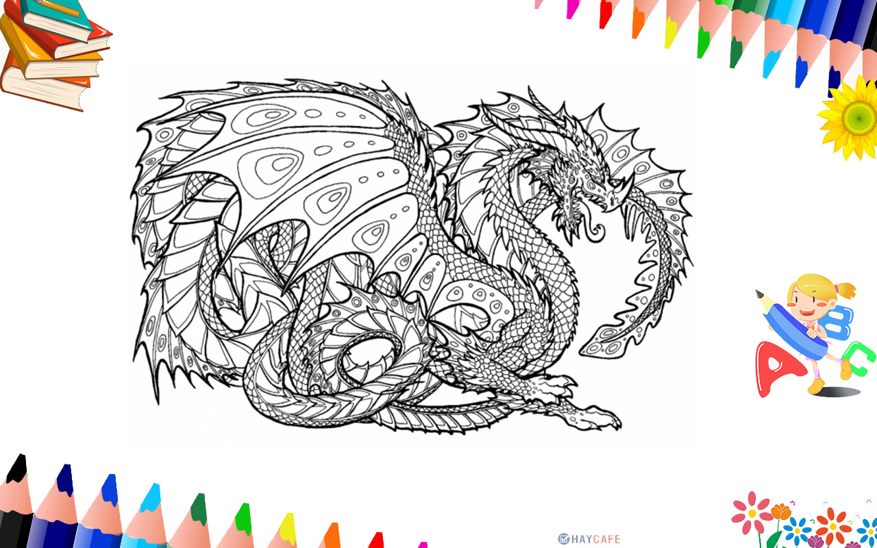 Vẽ con rồng  Vẽ họa tiết hoa văn rồng  Trang trí đĩa tròn hình rồng  How  to Drawing a Dragon  YouTube