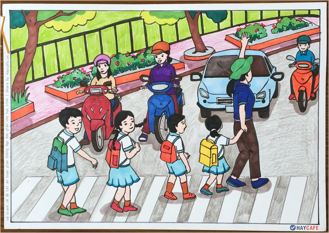 100 Vẽ tranh an toàn giao thông cực đẹp bạn nên xem  sonsami