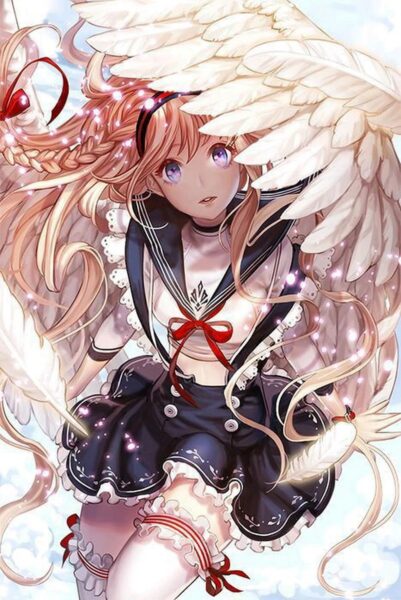 Hình ảnh anime nữ thiên thần dễ thương