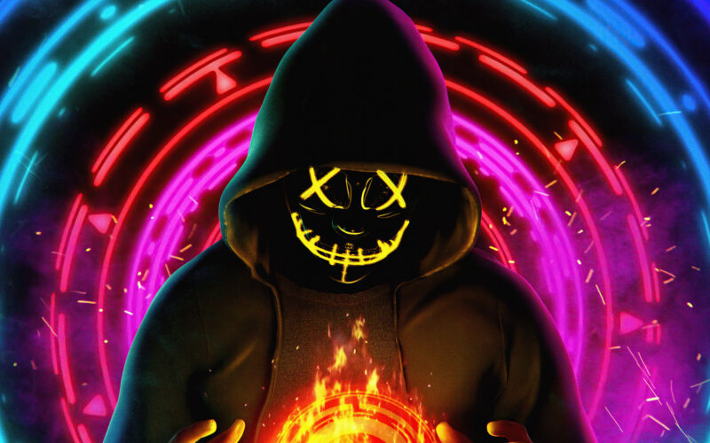 Tạo avatar logo Mascot Anonymous