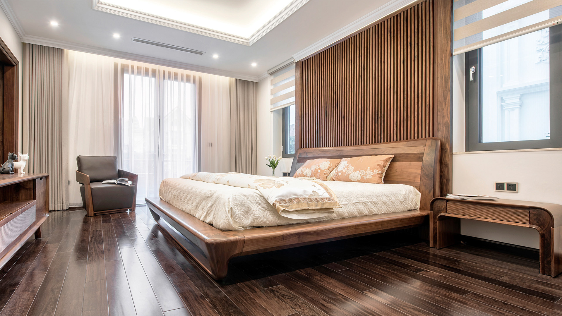 Giường ngủ kiểu nhật gỗ công nghiệp đẹp GNTop0287