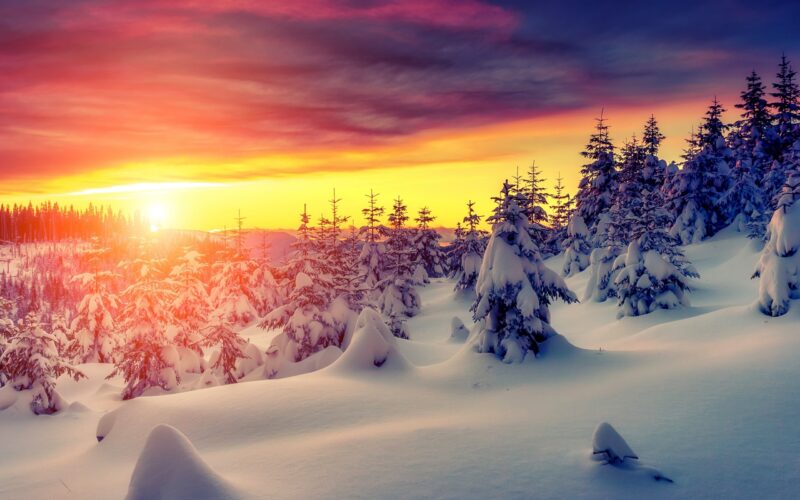 Hình ảnh thiên nhiên đẹp mùa đông