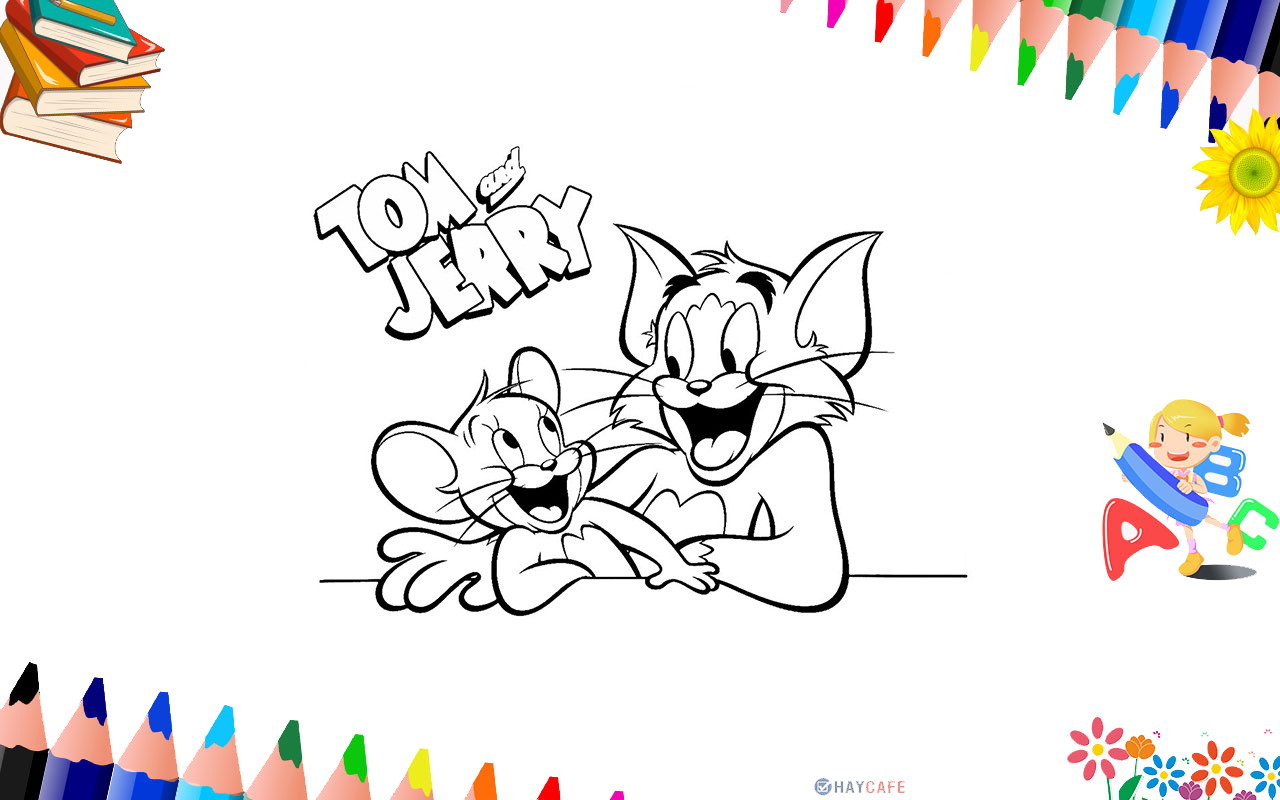 Tổng hợp tranh tô màu Tom and Jerry ngộ nghĩnh cho bé  TRẦN HƯNG ĐẠO