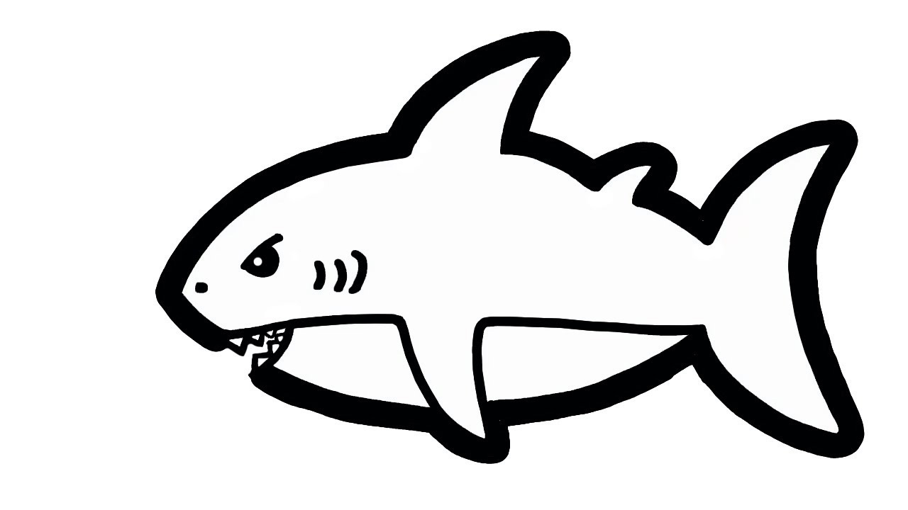 BÉ HỌA SĨ  Thực hành tập vẽ 157 Vẽ cá mập  YouTube