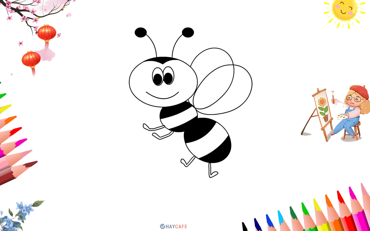 hình vẽ con ong