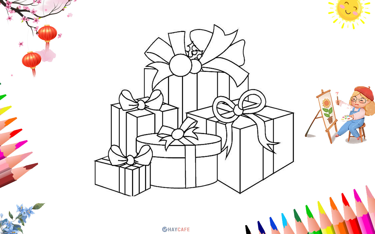 Top 5 tranh tô màu cây thông Noel làm quà cho bé dịp Giáng sinh