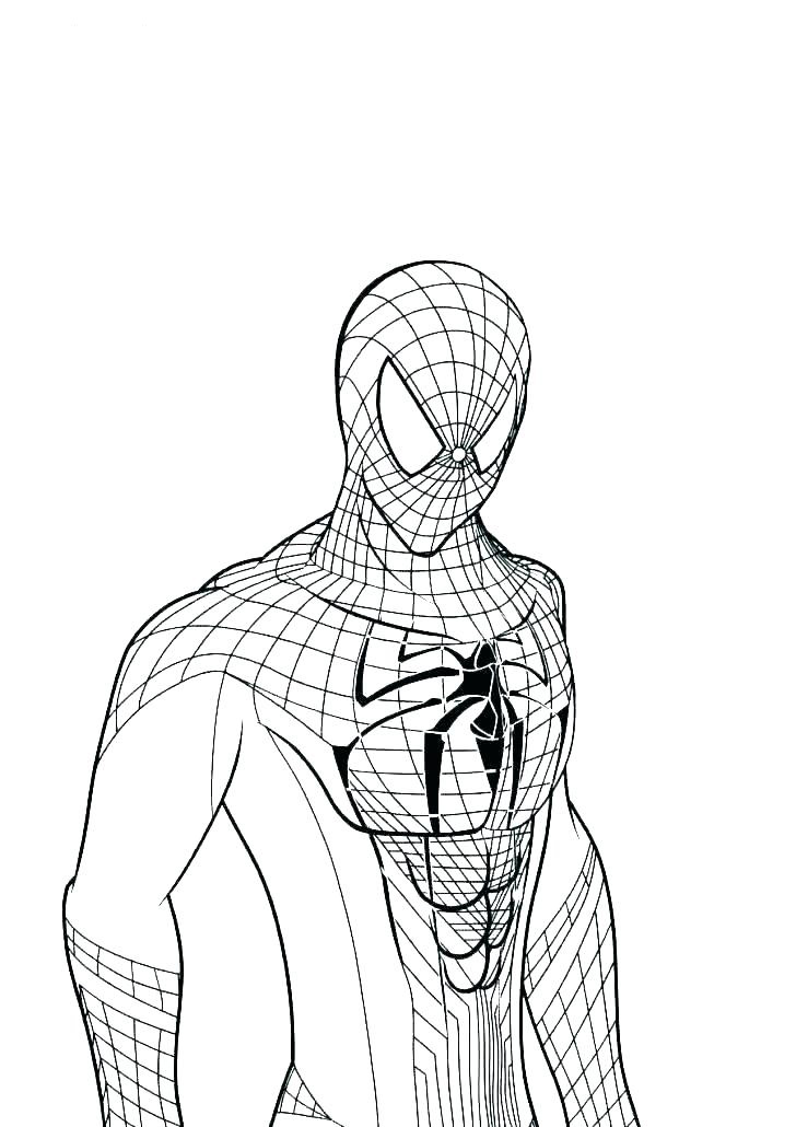Tranh tô màu người nhện Spiderman thú vị in ra cho các bé tập tô  Người  nhện Nhện Chủ đề