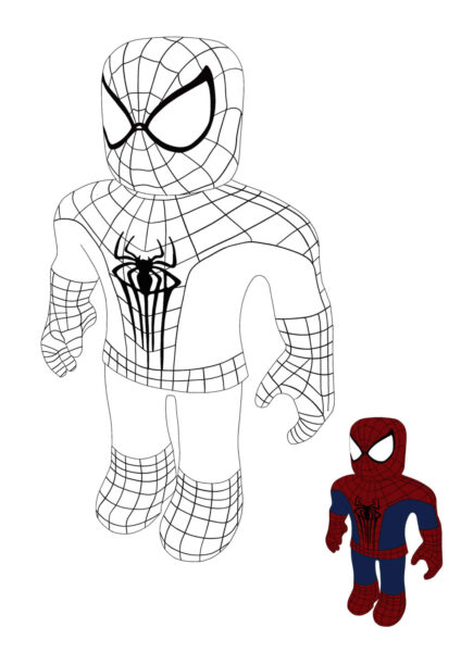 Tranh Tô Màu Người Nhện – Siêu Anh Hùng Spider Man - Th Điện Biên Đông