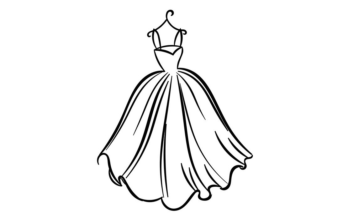 Cách vẽ váy công chúa  how to draw princess dress step by step  YouTube