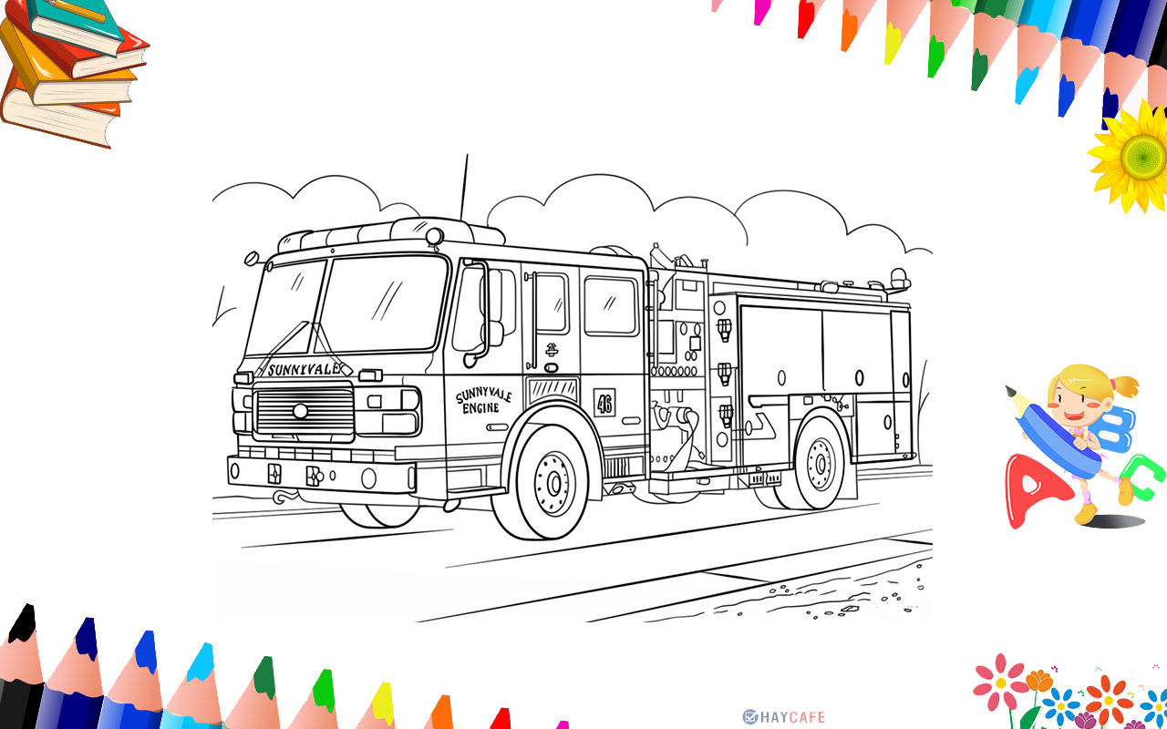 Vẽ xe cứu hỏa đồ chơi  Dạy bé vẽ  Tô màu kim tuyến  Glitter Toy Fire  Truck Drawing and Coloring  YouTube