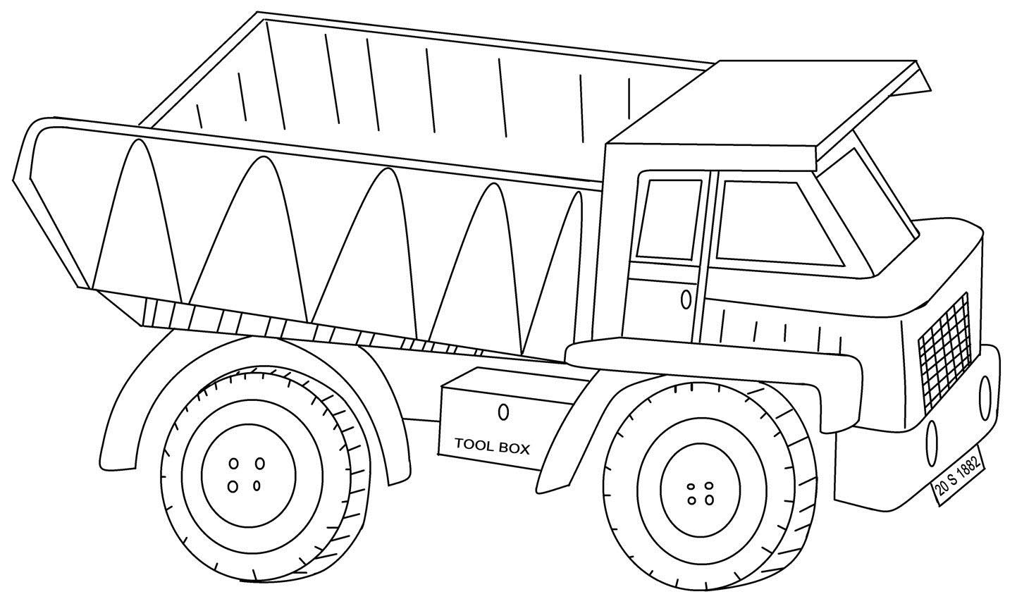 Tuyển tập tranh tô màu xe tải đẹp nhất cho bé  Tranh Tô Màu cho bé