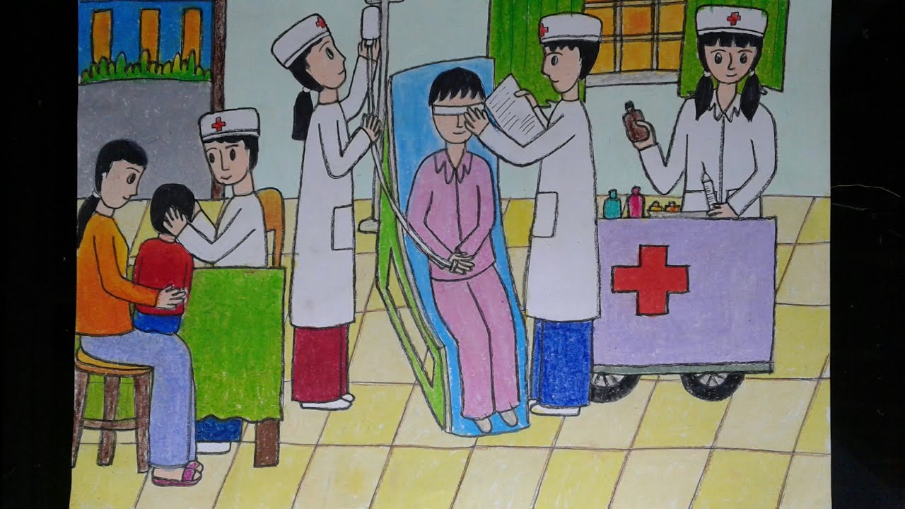 Vẽ tranh ƯỚC MƠ CỦA EM  Ước Mơ làm Bác sĩ  KC art 3  YouTube