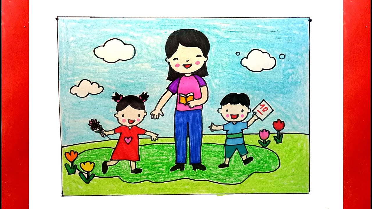 Vẽ tranh về ngày nhà giáo Việt Nam 2011 đẹp và ý nghĩa