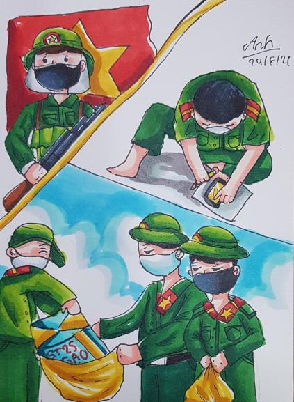 Chi Tiết 273+ Tranh Vẽ Quân Đội Nhân Dân Việt Nam Mới Nhất -  Thtantai2.Edu.Vn