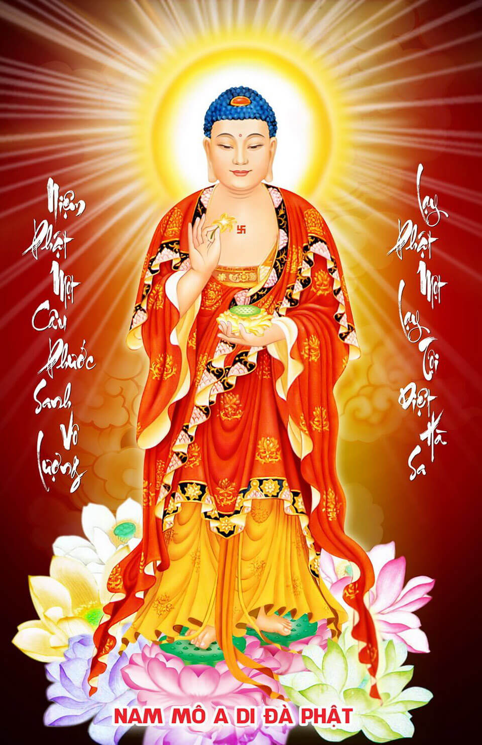 TOP 7 hình ảnh tượng Phật A Di Đà đẹp nhất 2021