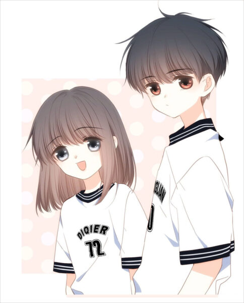 Hình ảnh avatar cặp đôi áo trắng