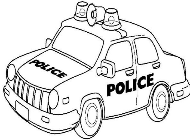 Những bức tranh vẽ ô tô đẹp nhất về chiếc xe cảnh sát