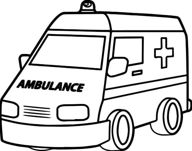 Những bức tranh vẽ ô tô đẹp nhất về chiếc xe cứu thương