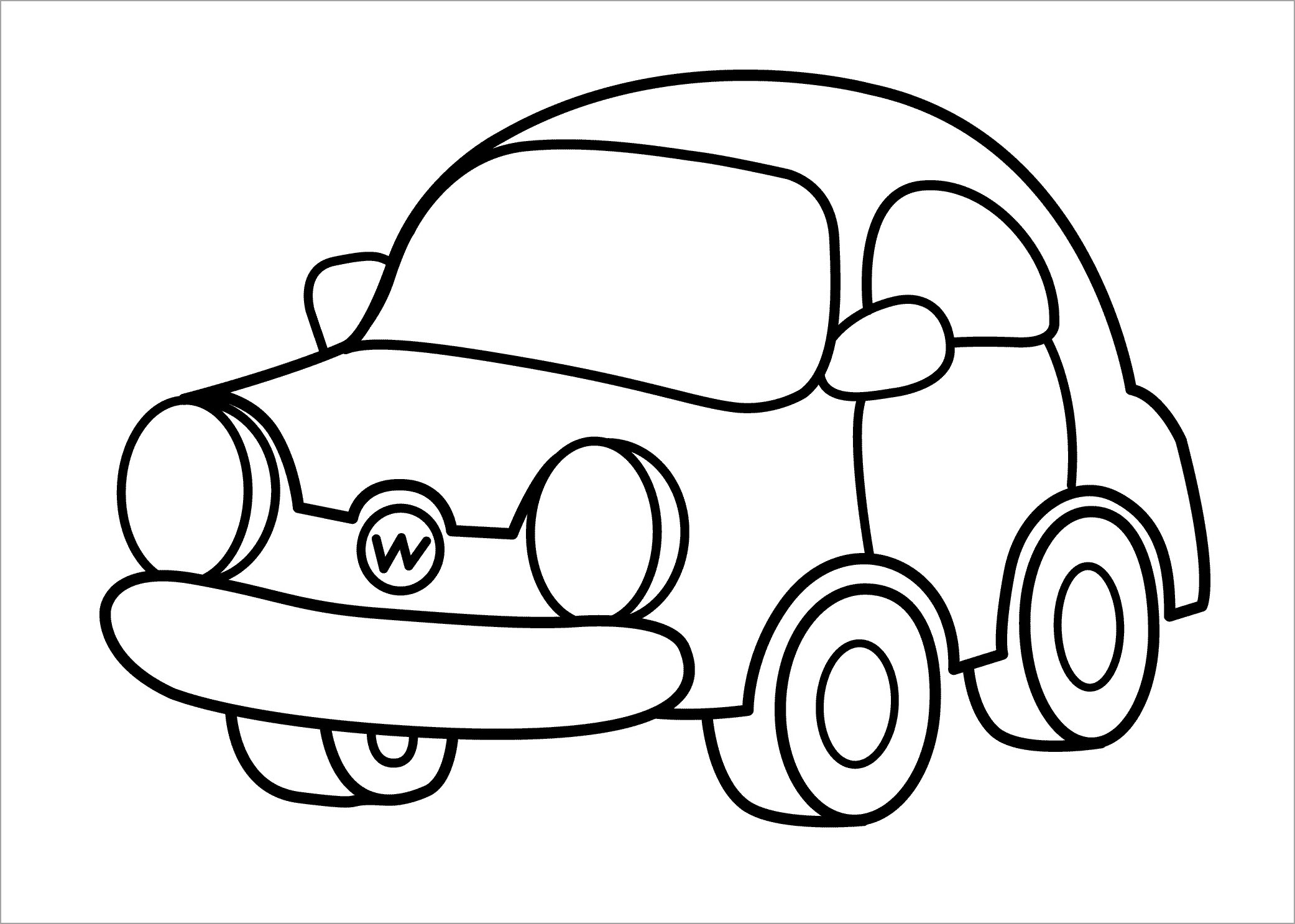 Vẽ xe ô tô đơn giản Simple car drawing Lovely Car  YouTube