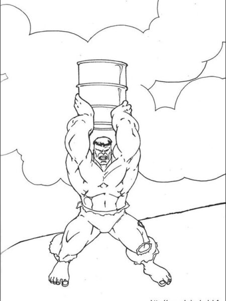 Tranh Tô Màu Hulk – Người Khổng Lồ Xanh Đẹp, Mạnh Mẽ - Th Điện Biên Đông