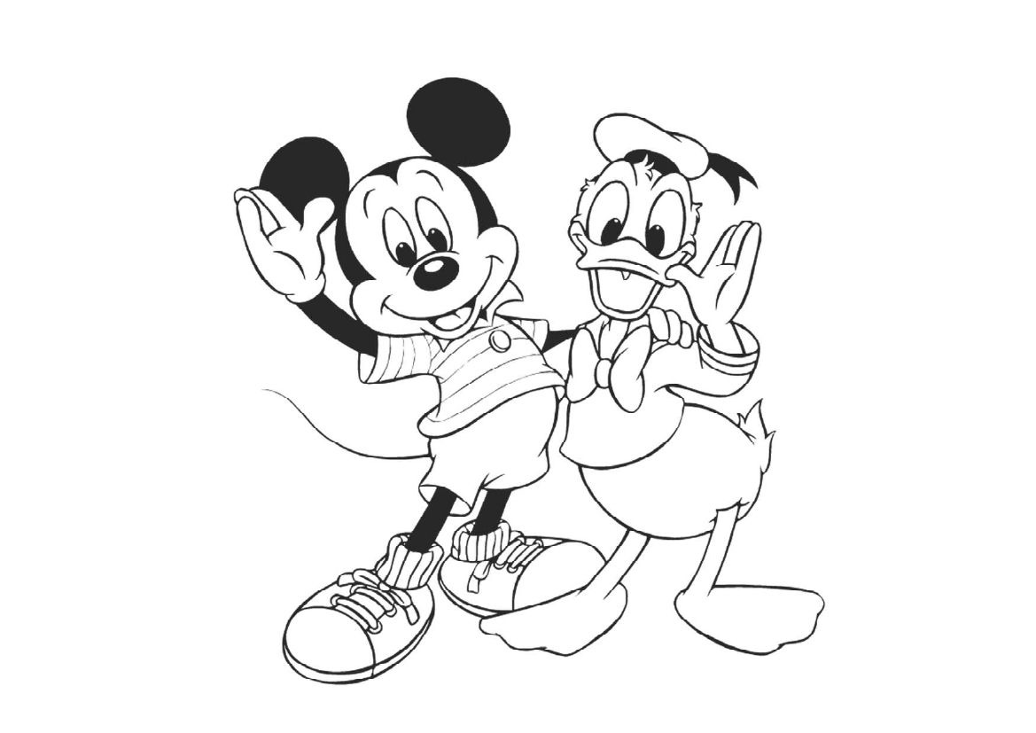 69 Tranh tô màu chuột Mickey ngộ nghĩnh đáng yêu Update 2023