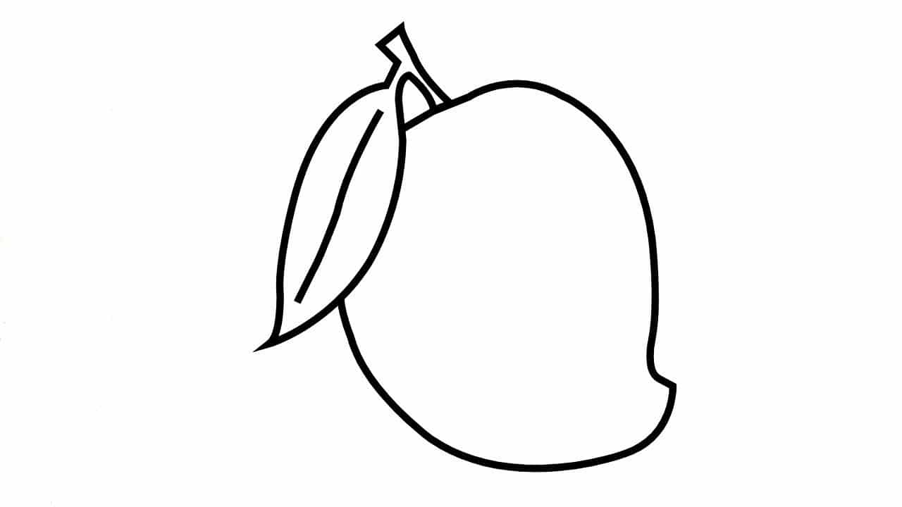 Draw And Color Fruits Vẽ Và Tô Màu Trái Cây Fruit Tekenen  Trái cây Xoài  Mango