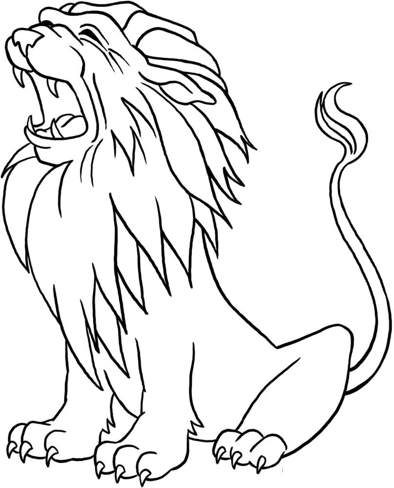 Bộ sưu tập tranh tô màu con Sư Tử dũng mãnh đáng yêu dành cho bé  Sư tử  Động vật Đang yêu