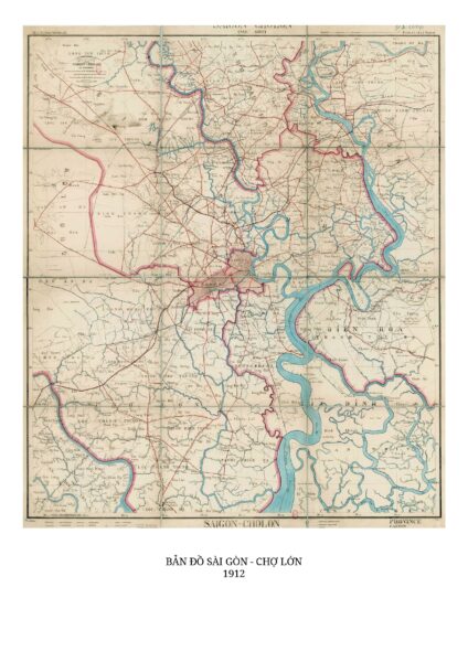 Hình ảnh bản đồ Sài Gòn vintage