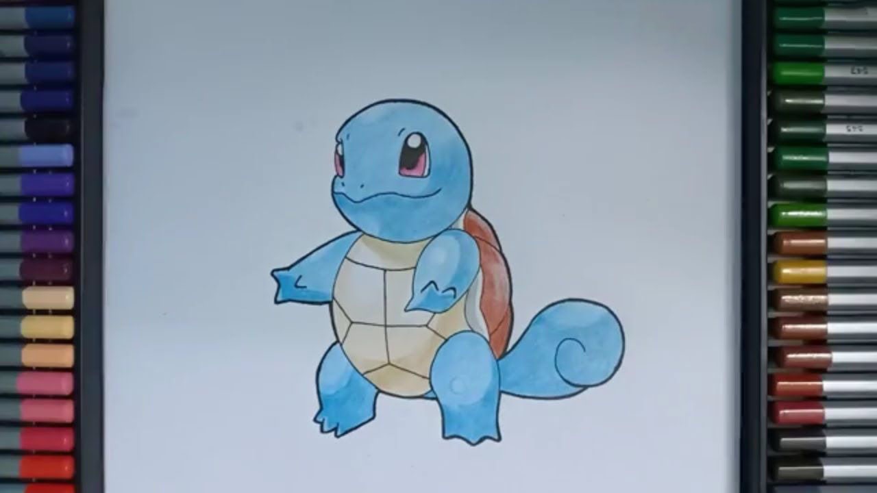 cách vẽ pokemon Snivy siêu dễ thương với màu chì  YouTube