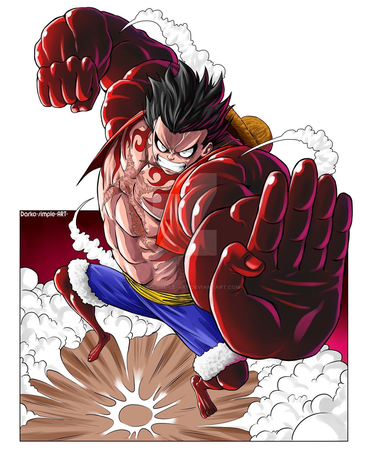 How to draw Luffy Gear 4 Bounceman cách vẽ Luffy Bounceman  YouTube