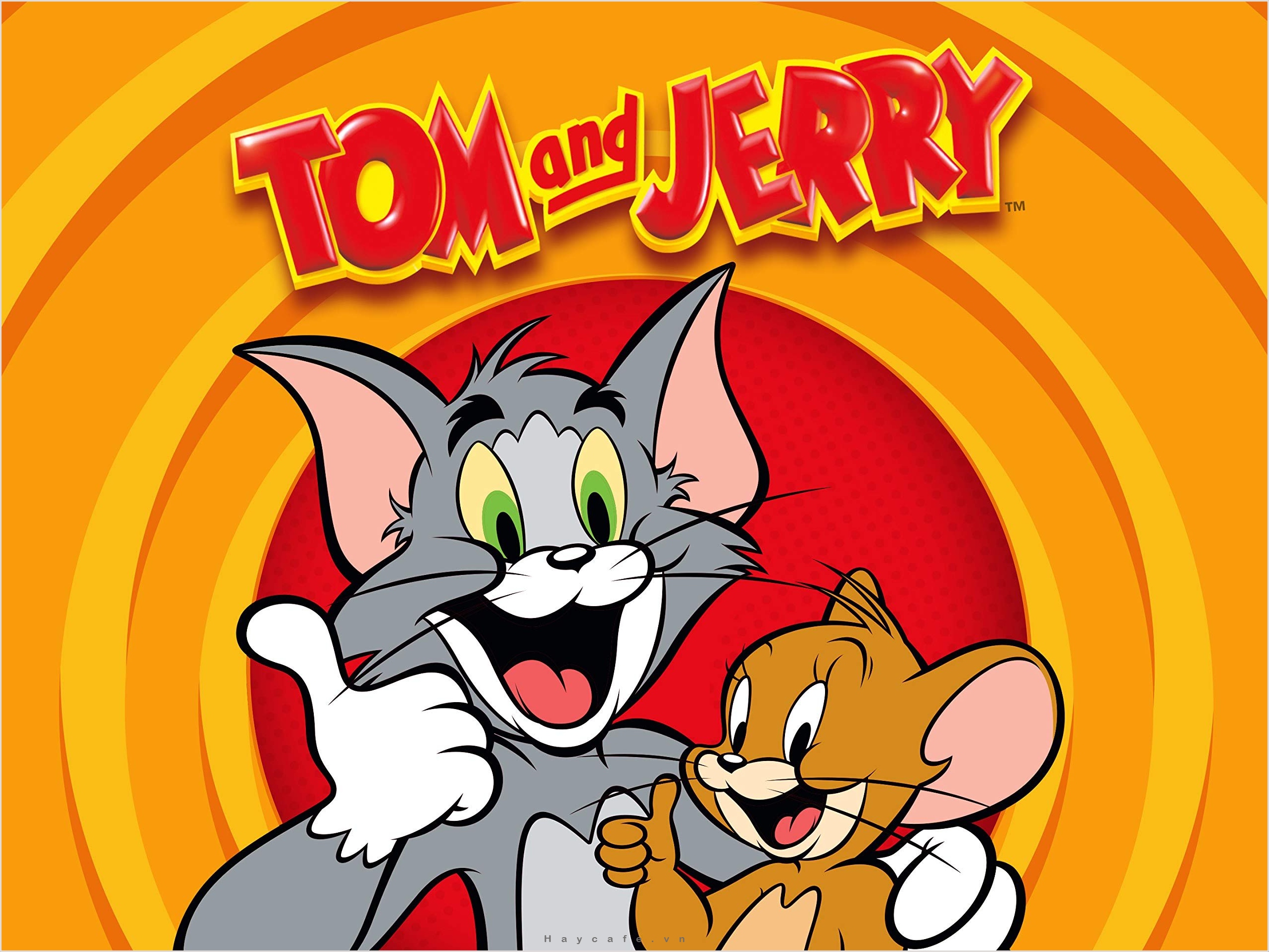 Tranh tô màu Tom và Jerry 3677  Tranh tô màu