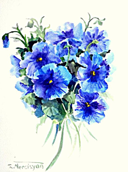 Cách vẽ hoa Violet đơn giản mà đẹp dễ thực hiện