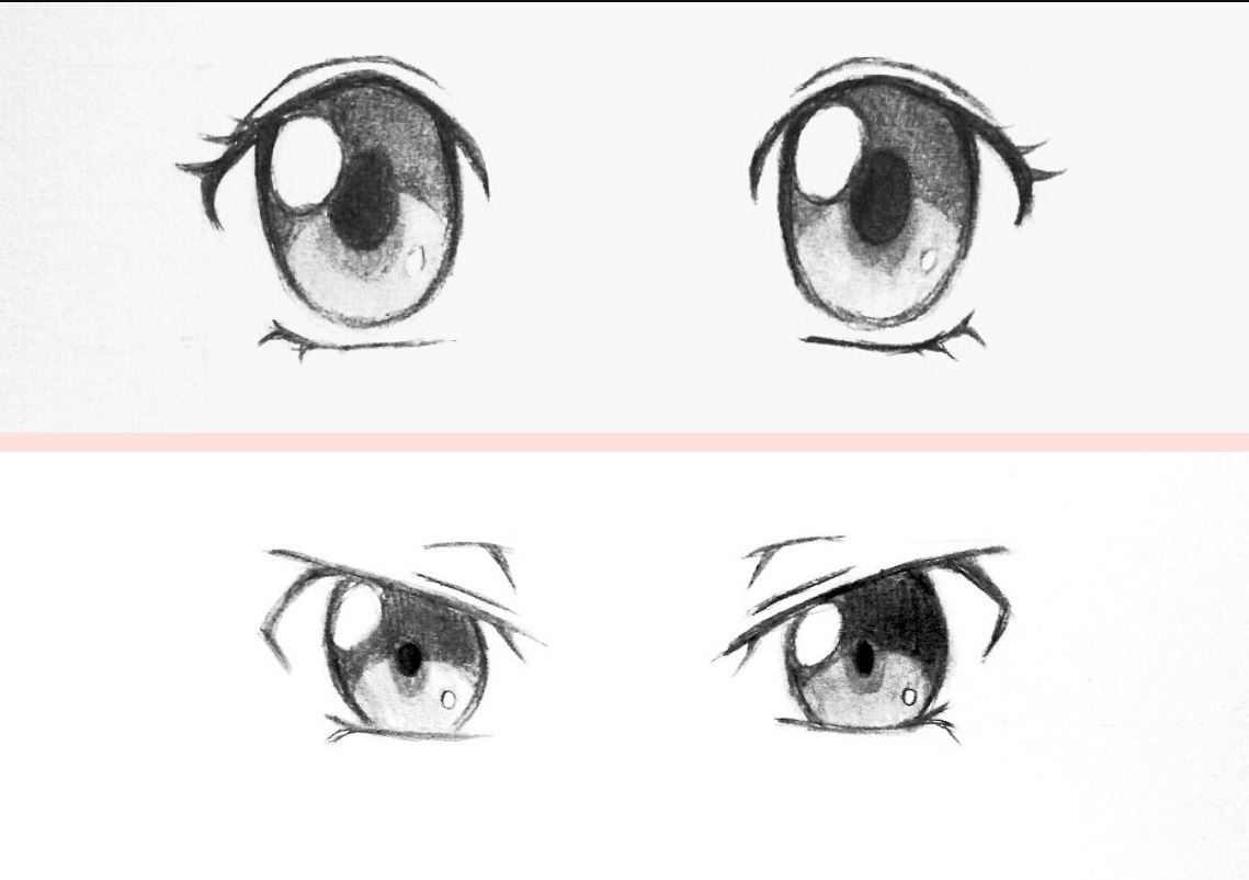 Cách vẽ mắt anime nữ nam đẹp đơn giản  METAvn
