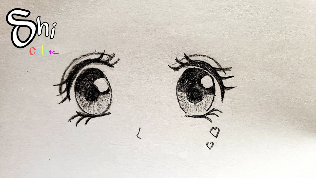 Cách Vẽ Mắt Anime Nam, Nữ Đơn Giản Bằng Bút Chì, Màu