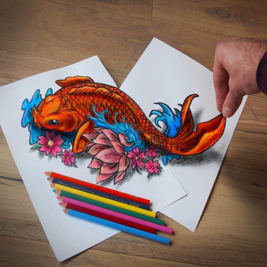 Hình Vẽ Cá Chép, Cách Vẽ Cá Chép Đơn Giản, Dễ Vẽ