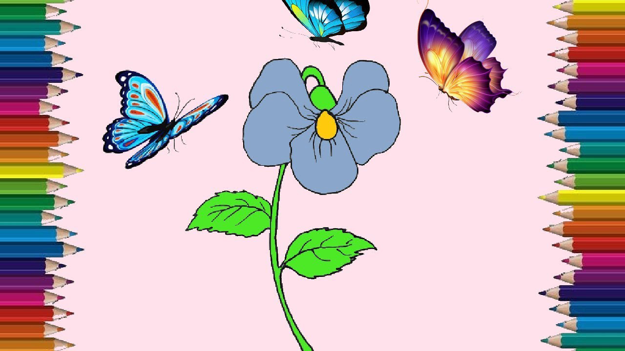 Cách vẽ hoa Violet đơn giản mà đẹp dễ thực hiện