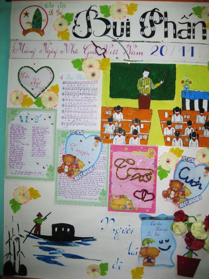 Độc lạ báo tường 2011 vẽ trên bảng của học sinh Thanh Hóa