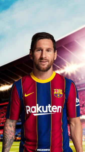 Hình ảnh Messi chụp chính diện nhưng rất điển trai
