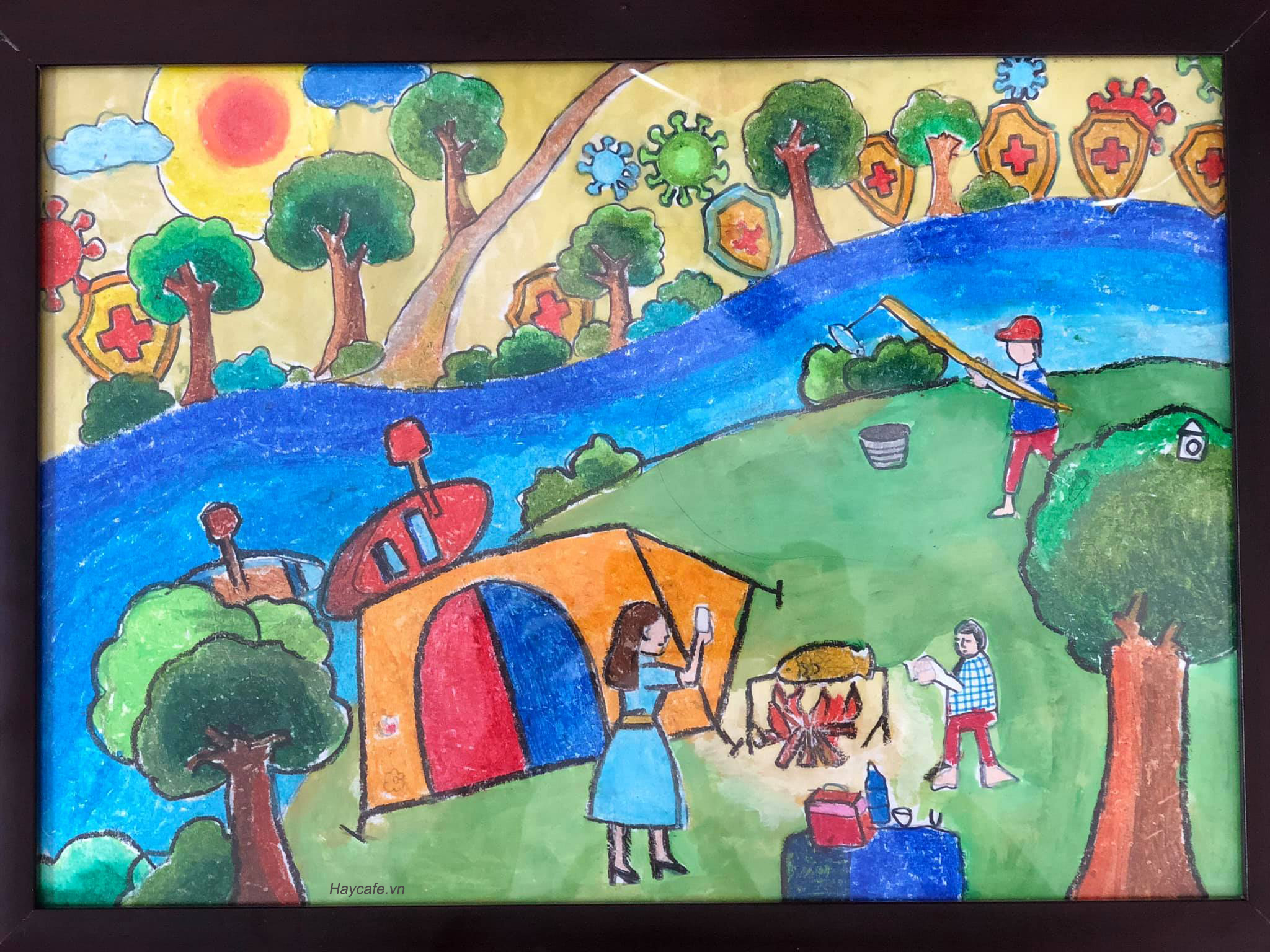 Trường Tiểu học Bình Thuận tổ chức cuộc thi vẽ tranh với chủ đề  Em vẽ ước  mơ của em 