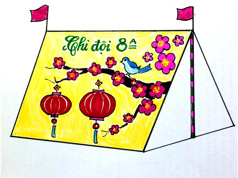 Vẽ tô điểm Lều Trại  Vẽ lều trại giản dị nhất  Mĩ Thuật lớp 8  KC art  3  YouTube